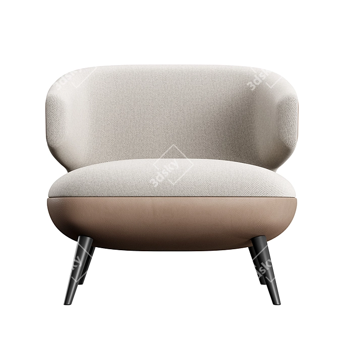  Stylish Oleo Konyshev Armchair 3D model image 2