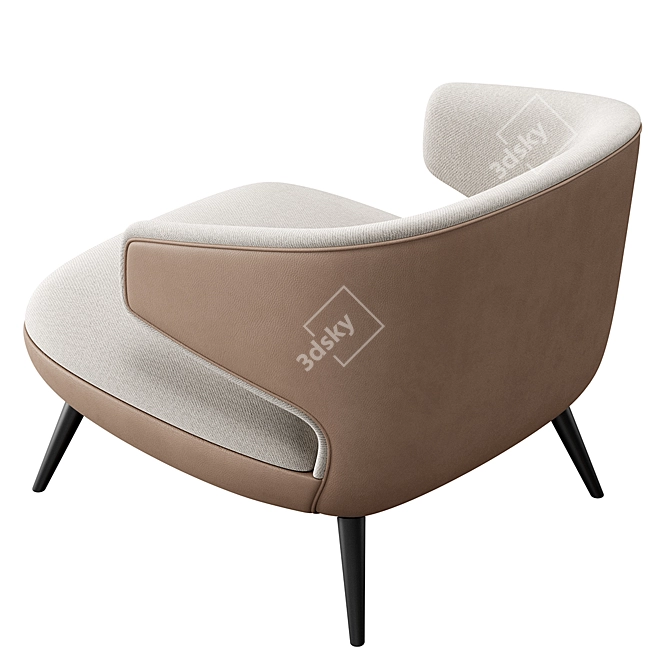  Stylish Oleo Konyshev Armchair 3D model image 4