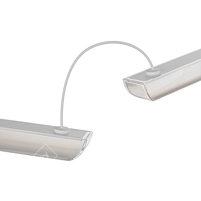 Aurora Soft Linear Pendant Light 3D model image 3