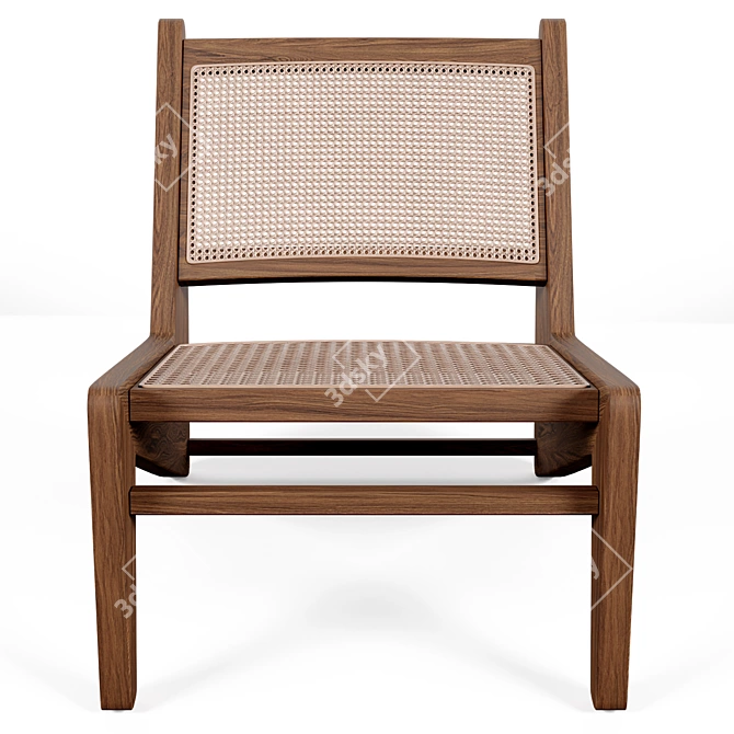 Mid-Century Kangaroo Lounge Chair 3D model image 2