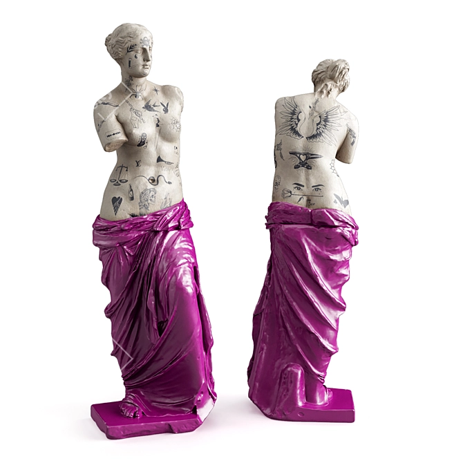 Venus Tattoo Modern Art Sculpture 3D model image 4