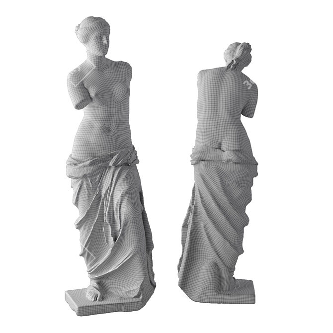 Venus Tattoo Modern Art Sculpture 3D model image 6