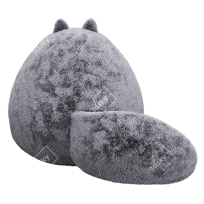 Fluffy Cat Beliash Toy, 50cm 3D model image 6