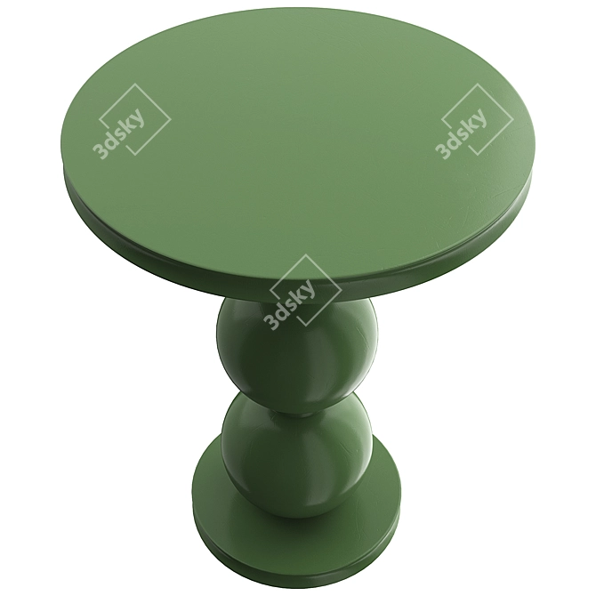 Sleek Modern Nigel Side Table 3D model image 2