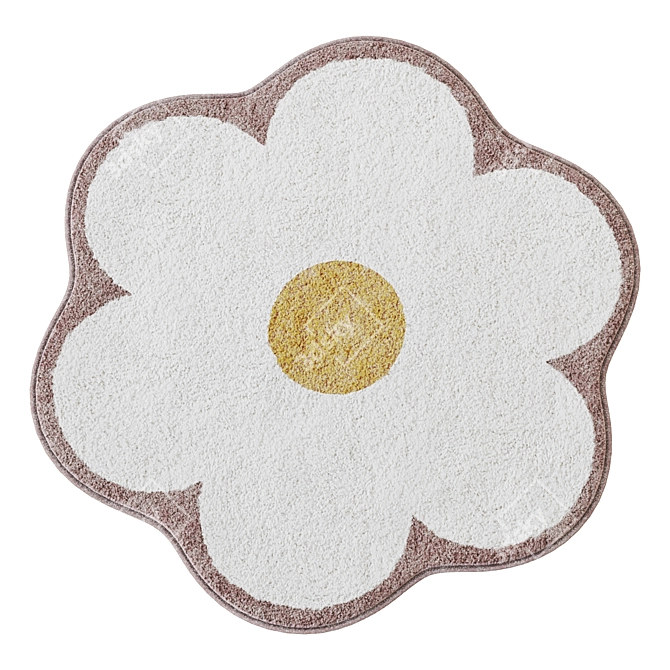 Chamomile Kids Rug 3D model image 2