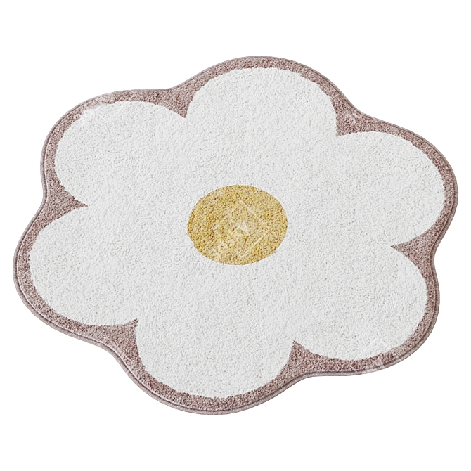 Chamomile Kids Rug 3D model image 3