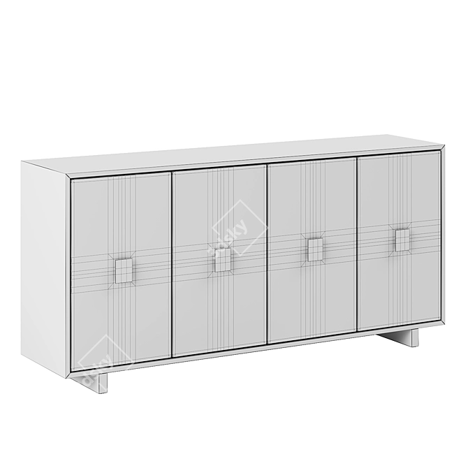 Luxury Storage Cabinet Gate  3D model image 3