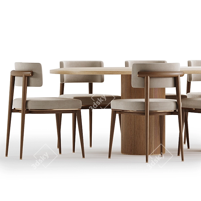  Modern Dining Set 94 3D model image 4