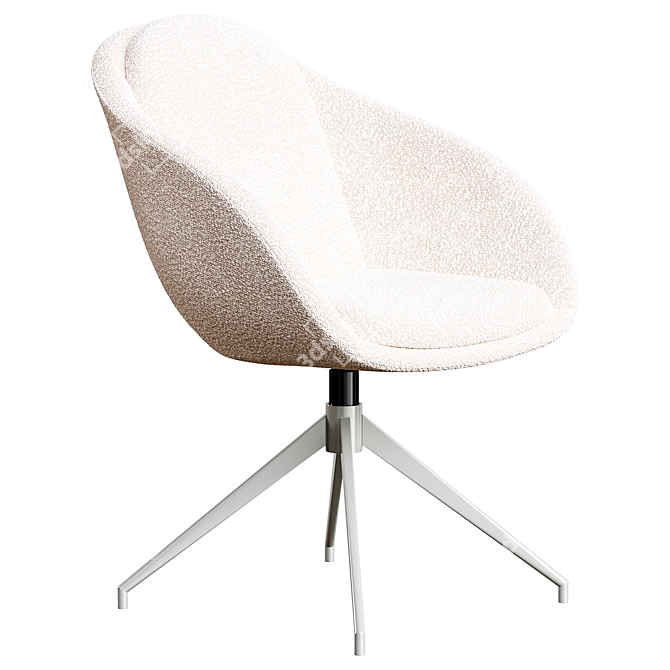 Gambl Textile Light Grey Chair 3D model image 2