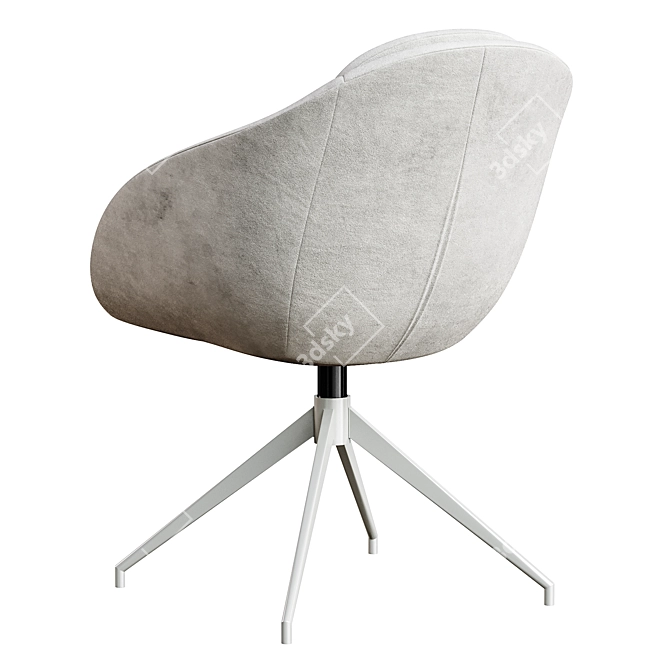 Gambl Textile Light Grey Chair 3D model image 4