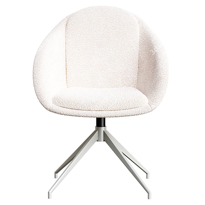 Gambl Textile Light Grey Chair 3D model image 5