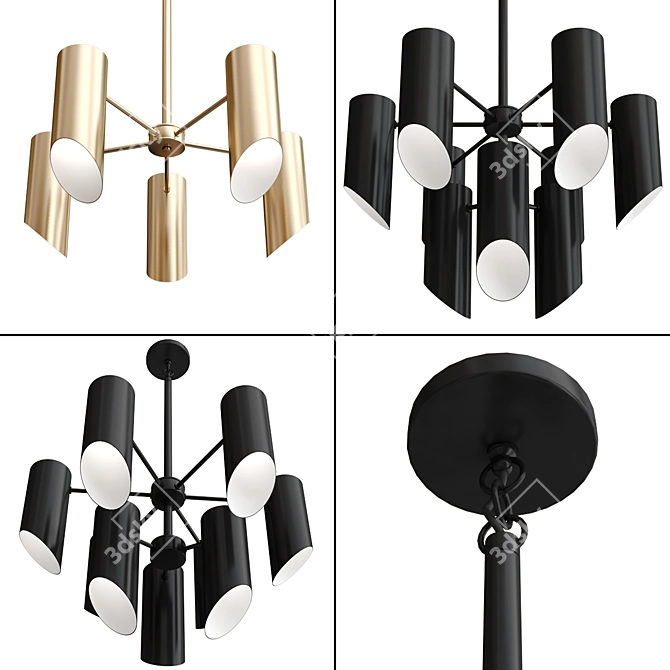 Elegant Trentino Chandelier for You 3D model image 5