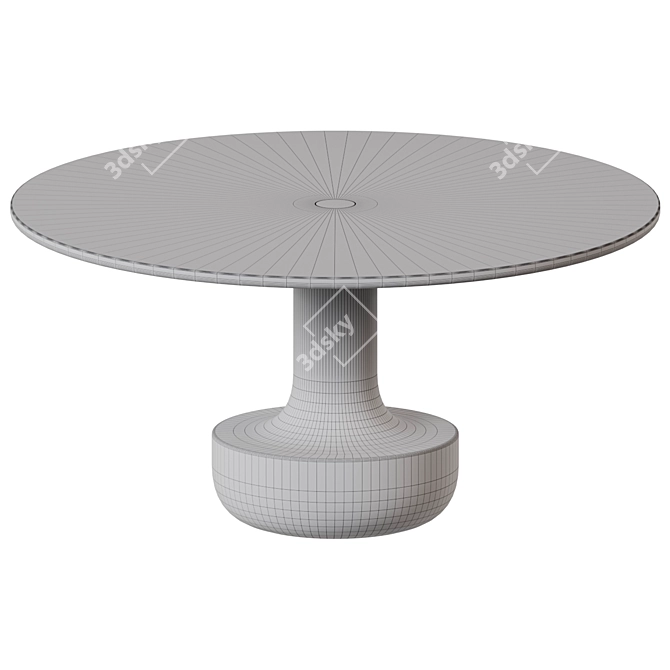 Elegant Toad Circular Table 3D model image 2