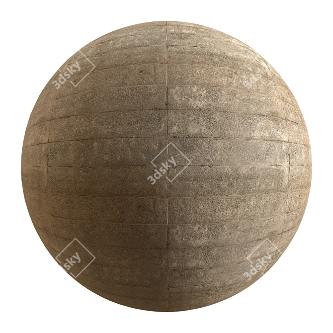 Texture-Enhanced Concrete Model Kit 3D model image 1