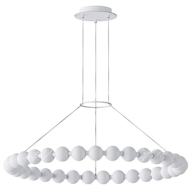 Elegant Orbet 36 Chandelier Glow 3D model image 2