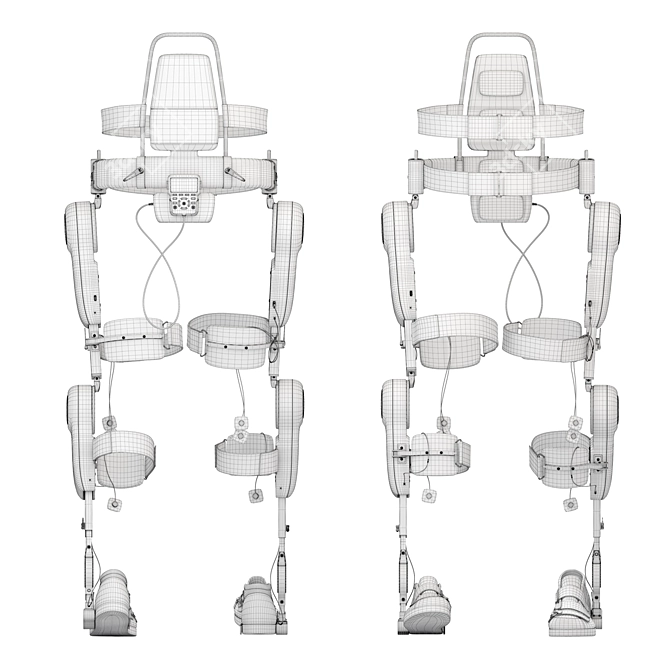 Advanced Robot Prosthetic Exoskeleton 3D model image 5