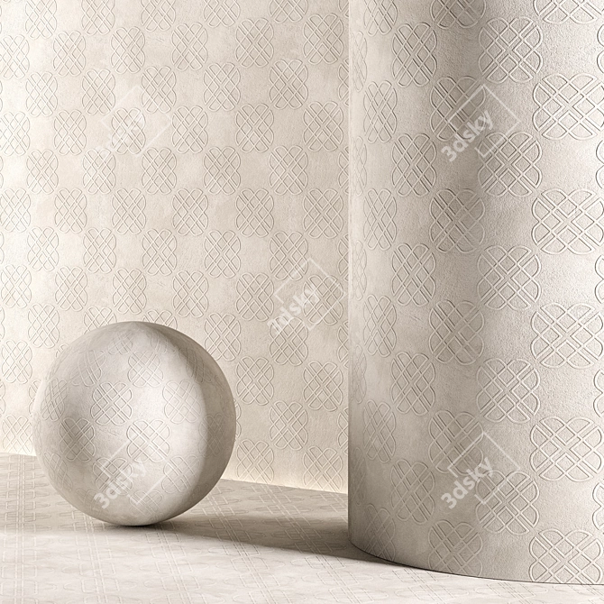 Seamless Plaster Material Pack 3D model image 2