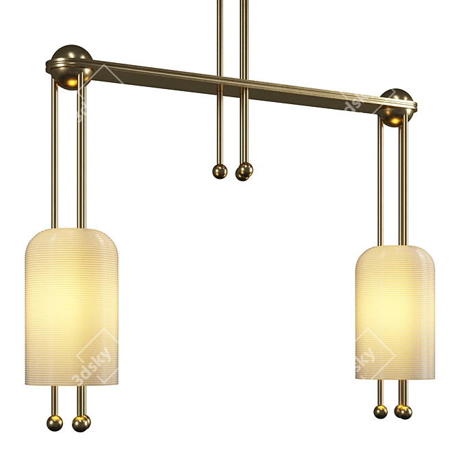 Modern Industrial Pendant Light 3D model image 1