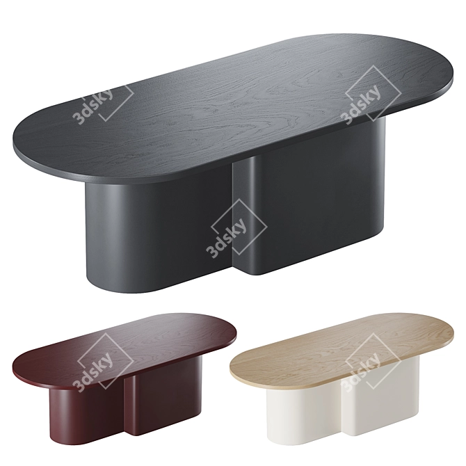 Contemporary Looi Coffee Table 3D model image 1