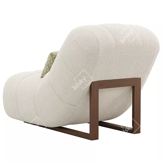 Cozy Teddy Lounge Chair "Stanley 3D model image 2