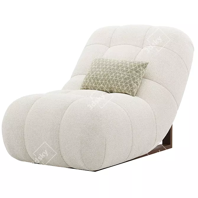 Cozy Teddy Lounge Chair "Stanley 3D model image 3