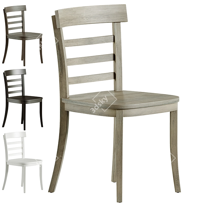 Elegant Liam Dining Chair 3D model image 1