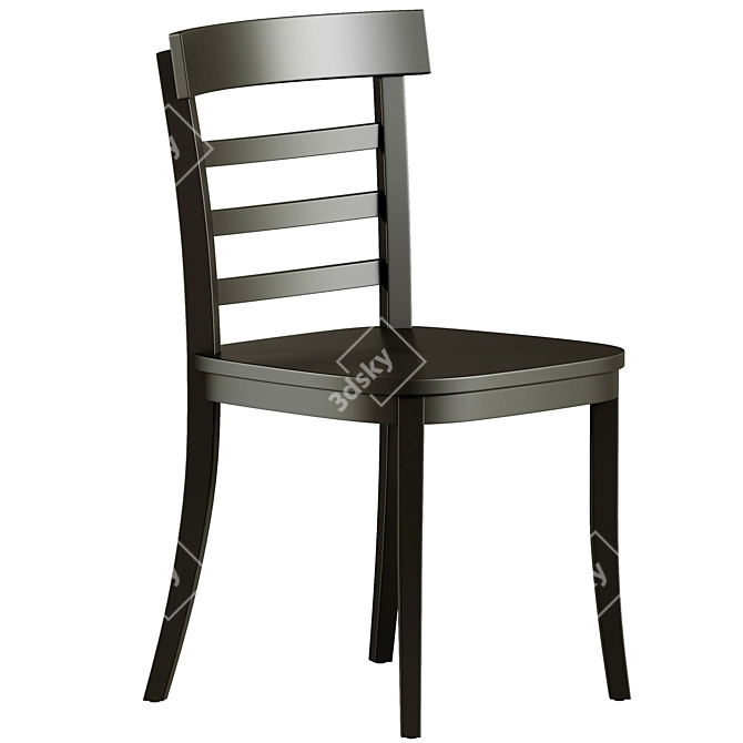 Elegant Liam Dining Chair 3D model image 5