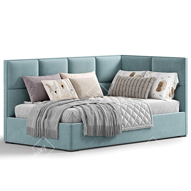 Modern Kids Bed KD42 Furniture 3D model image 2