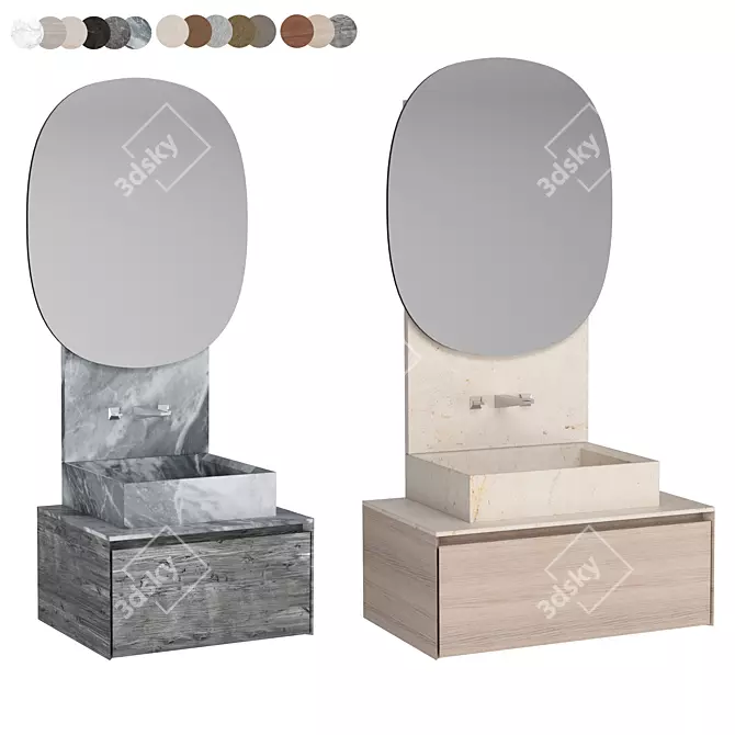 Luxury Bathroom Set 3D Model 3D model image 5