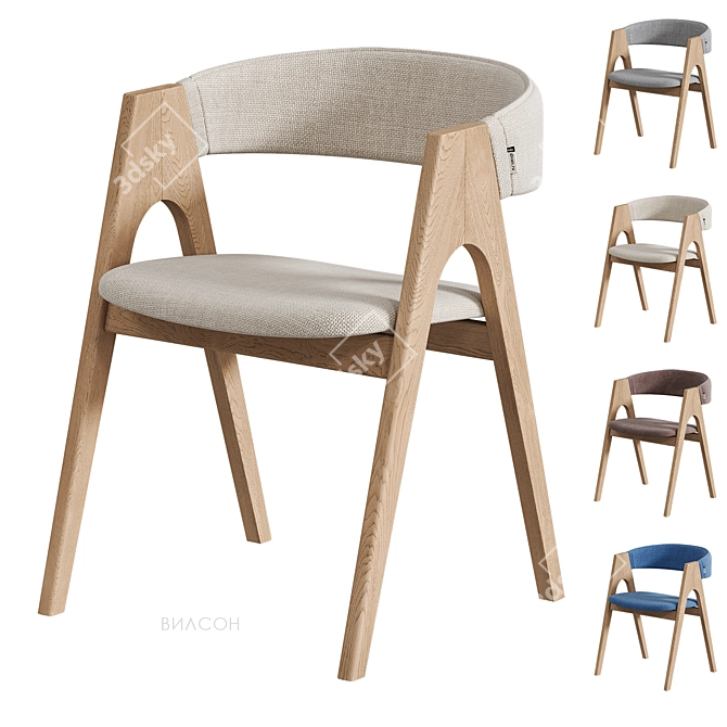 Wilson Chair - Scandinavian Style 3D model image 1