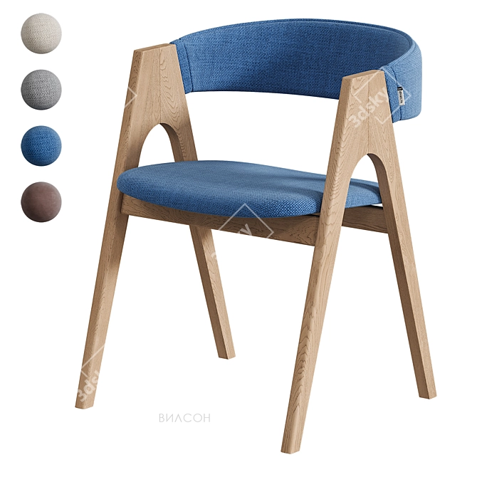 Wilson Chair - Scandinavian Style 3D model image 4