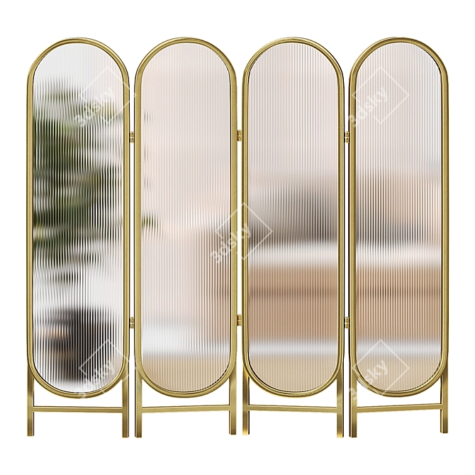  Hollywood Illumination Floor Mirror 3D model image 1