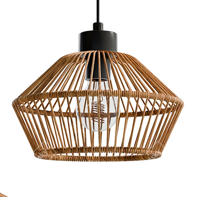 Lucide Yunkai Pendant Light Cluster 3D model image 4