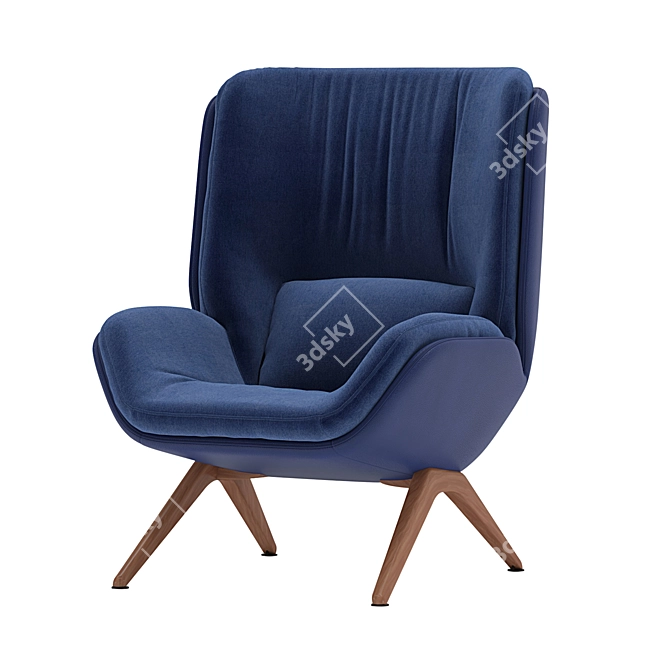 Arper Lepal Chair 3D Model 3D model image 1