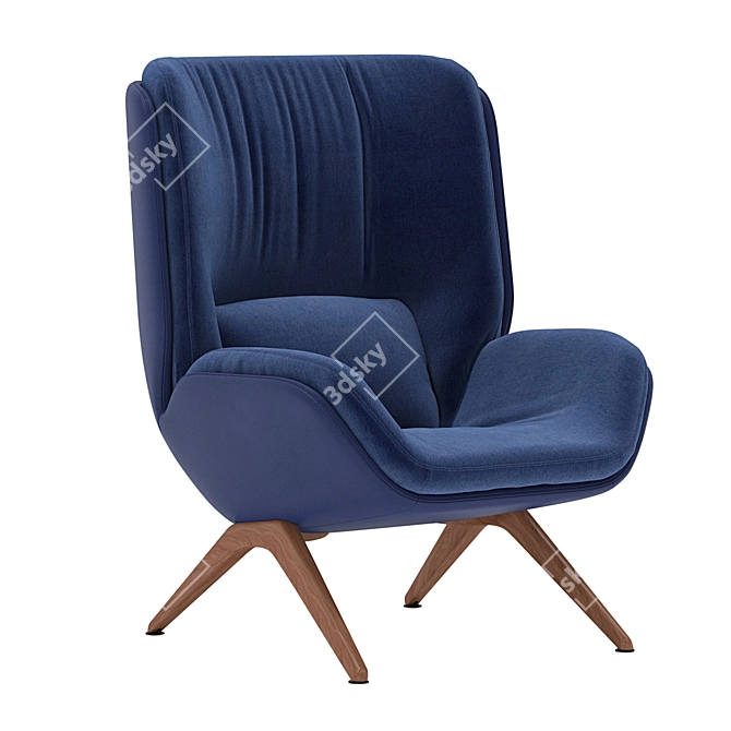 Arper Lepal Chair 3D Model 3D model image 2