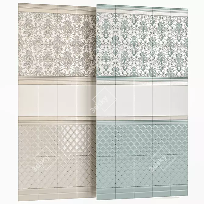 Bragansa Ceramic Tile Collection 3D model image 6