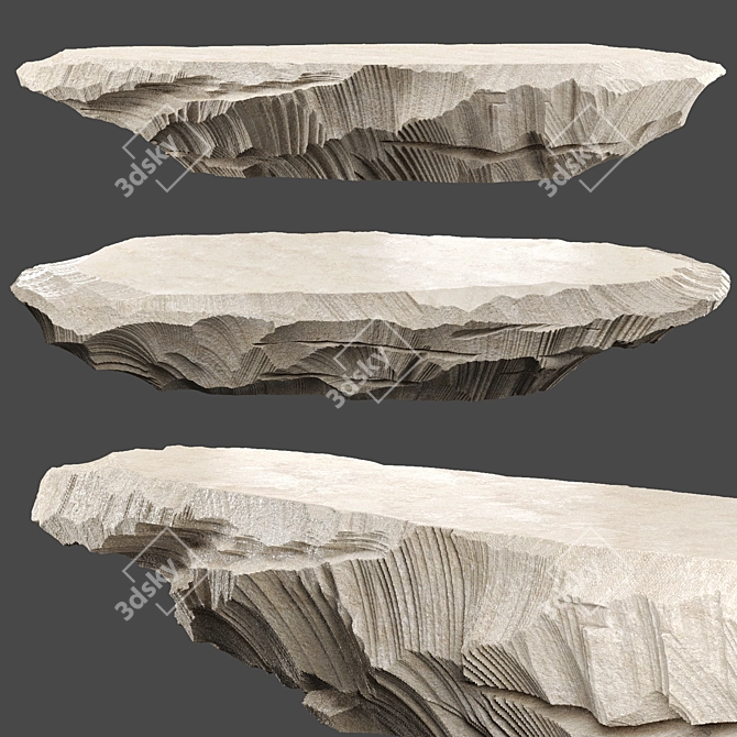 Custom Stone Island Table 3D model image 1