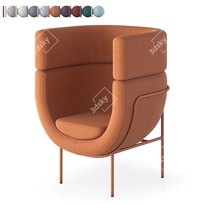 NID 2 Armchair: Modern Comfort 3D model image 1