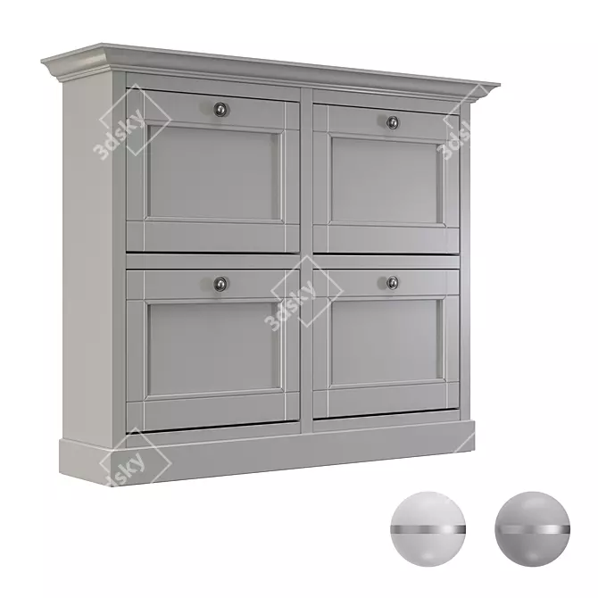 Dantone Home Shoe Cabinet 3D model image 1