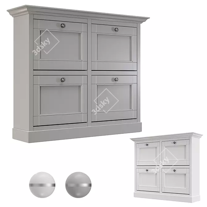 Dantone Home Shoe Cabinet 3D model image 2