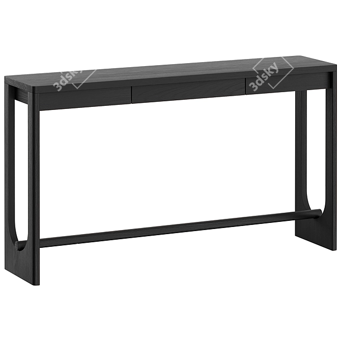  Modern Altena Console Table Silver 3D model image 2