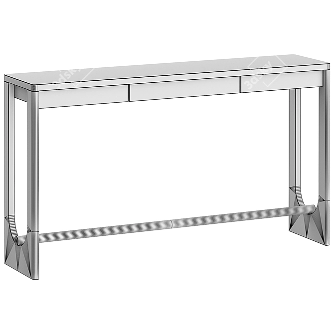  Modern Altena Console Table Silver 3D model image 4