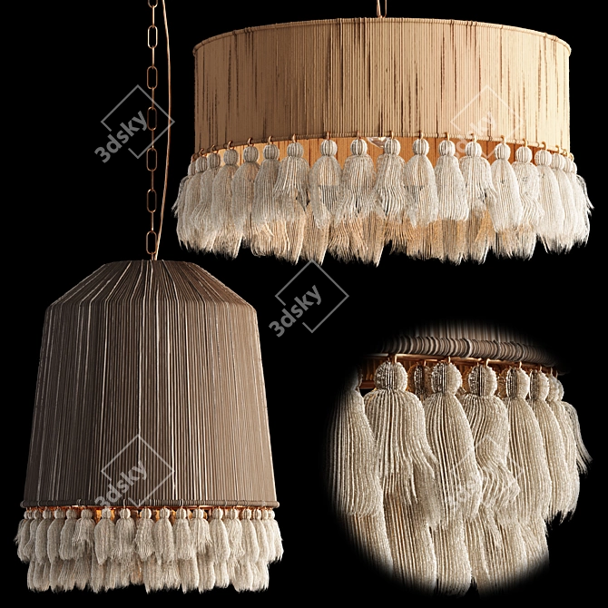 Boho Rara Pendant Lamp, 3D Model 3D model image 12