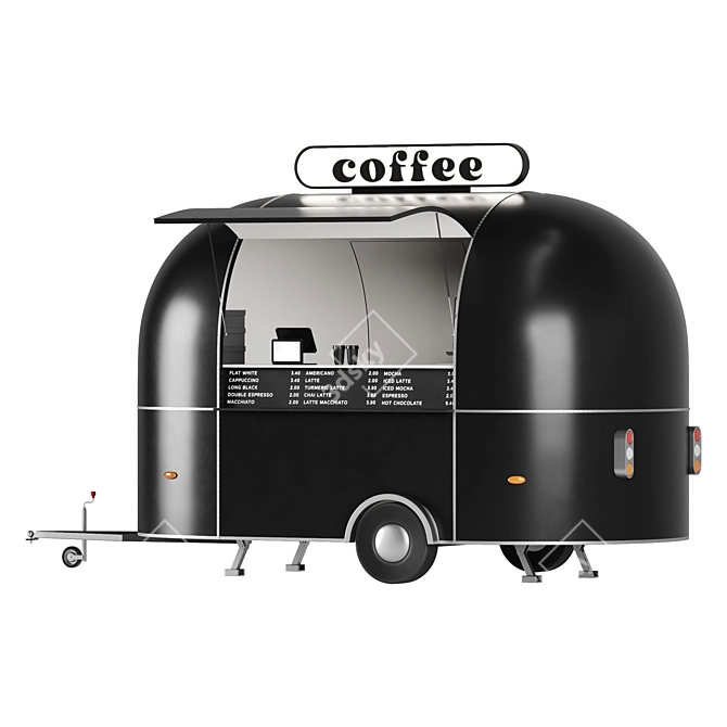 Mobile Coffee Truck Design Kit 3D model image 4