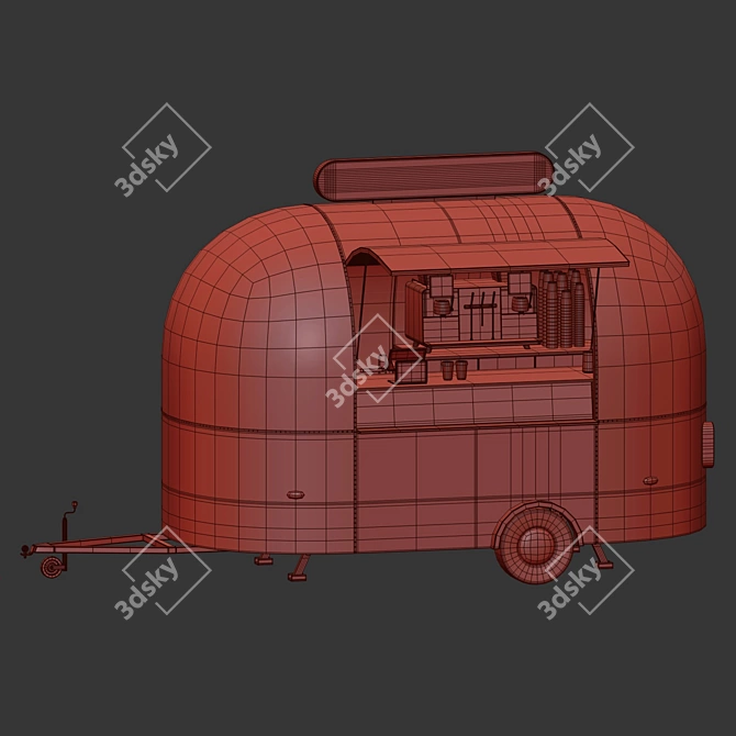 Mobile Coffee Truck Design Kit 3D model image 6