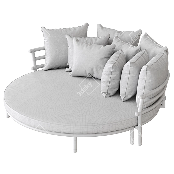  Stylish Outdoor Laguno Round Sofa 3D model image 5