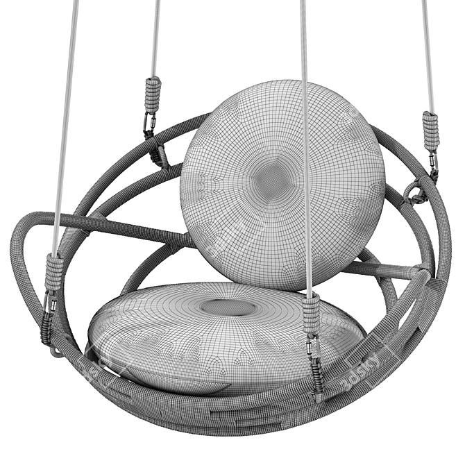 Brazilian Designer Pua Swing Sculpture 3D model image 7