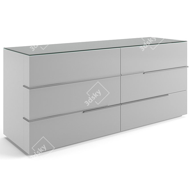 Maxime Luxury Chest Drawers 3D model image 2