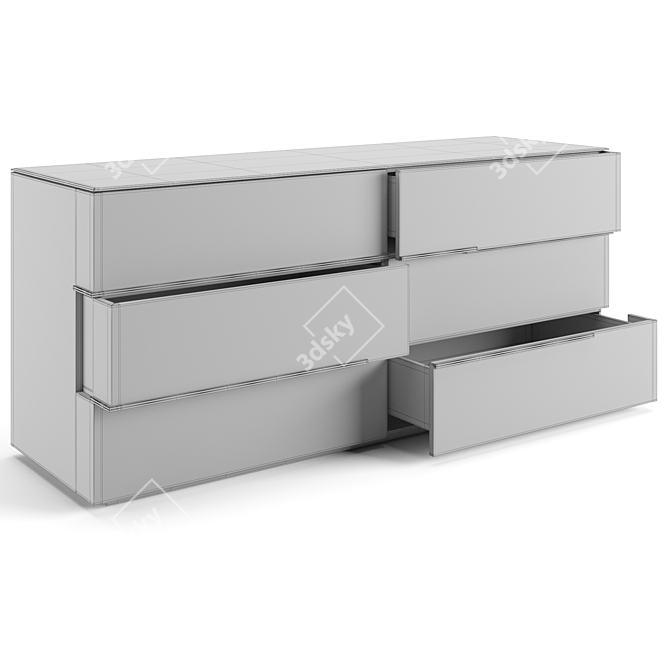 Maxime Luxury Chest Drawers 3D model image 4