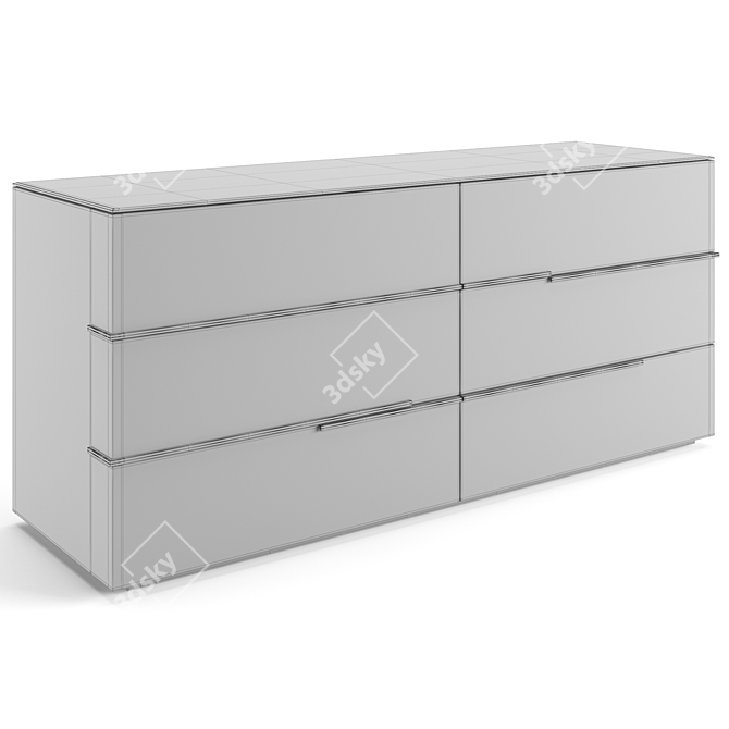 Maxime Luxury Chest Drawers 3D model image 5